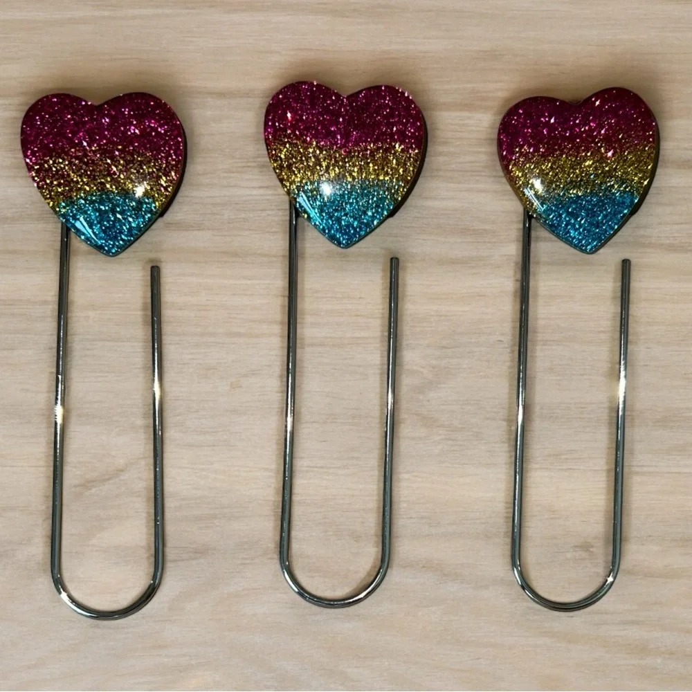 NEW Rainbow Hearts Planner Clip Bundle